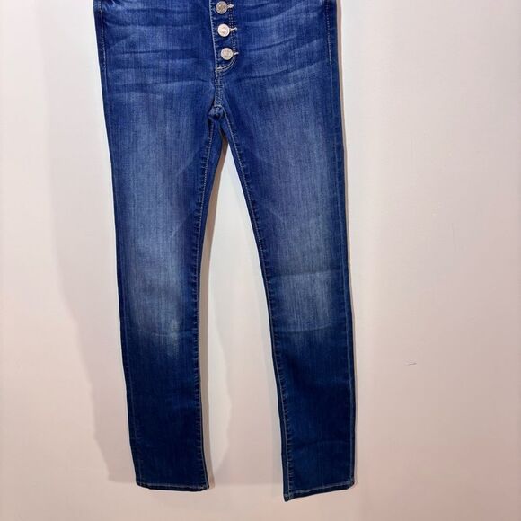 Black Orchard Gigi High Rise Straight Leg NEW Size 24 Color Little Boy Blue - Picture 3 of 15